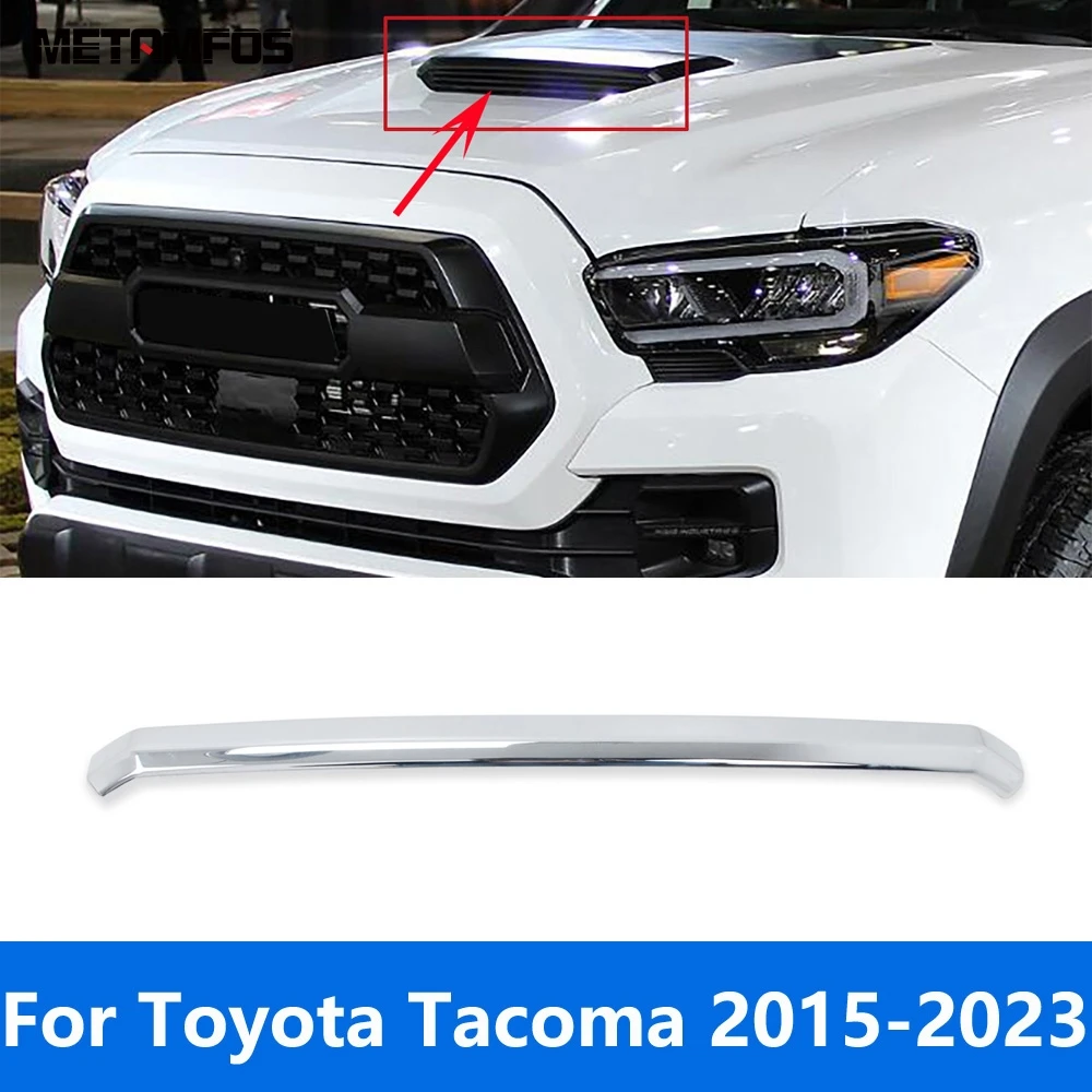 

Для Toyota Tacoma 2015-2022 2023, хромированный передний капот двигателя, капот, вентиляционное отверстие, накладка, внешние аксессуары, Стайлинг автомобиля