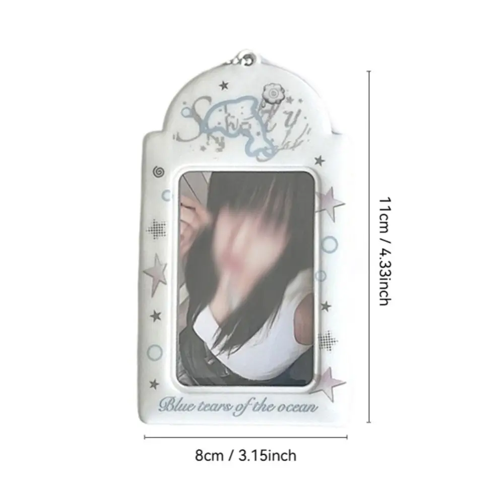 Mode Y2K Stil Kpop Fotokartenhalter Mini PVC Idol Fotorahmen Cartoon Geschenk Kartenhalter Idol Fotorahmen