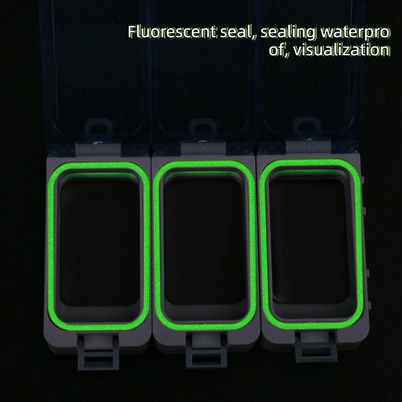 Magnetic Fishing Cube Organizer Multi-Compartment Tackle Storage Box Hooks Lures Fishing Accessories Portable Angling Gear Case