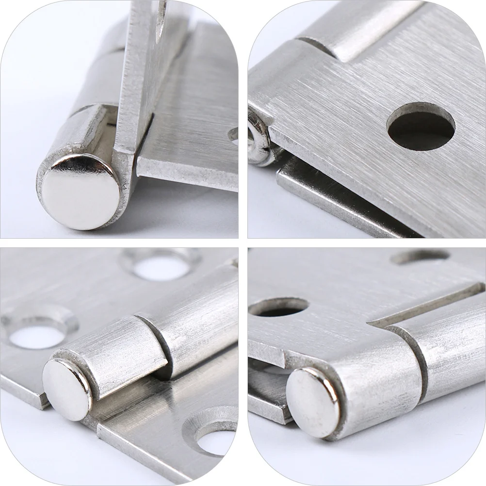 

2pcs Stainless Steel Hinge Folding Table Hinge Small Cabinet For Furniture Metal Hinges Loft Hatch Hidden Cabinet Hinges