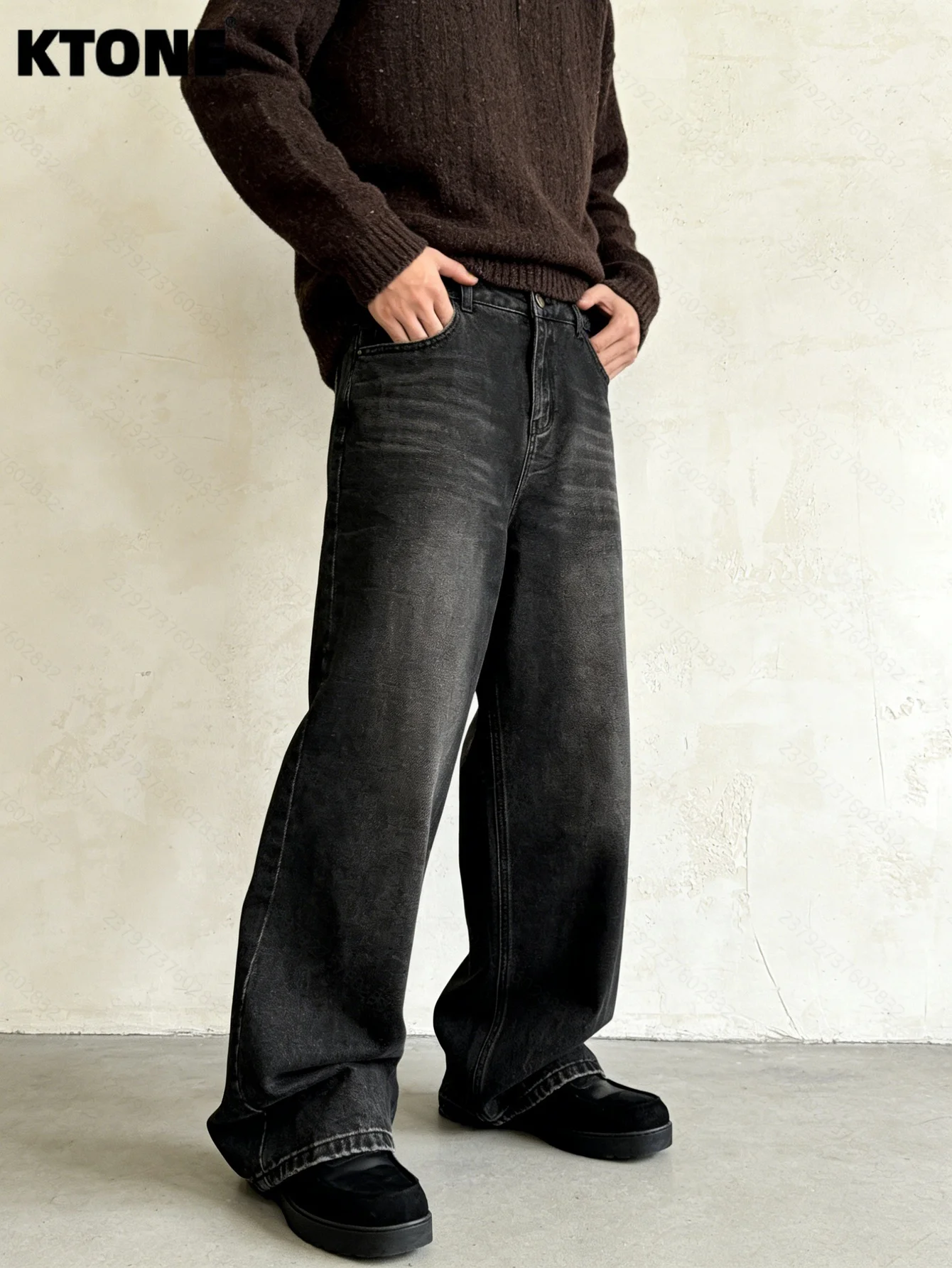 

Модные черные мужские джинсы-багги в стиле Y2K, оригинальный крой Drip, повседневные брюки. Без аксессуаров и ремней.