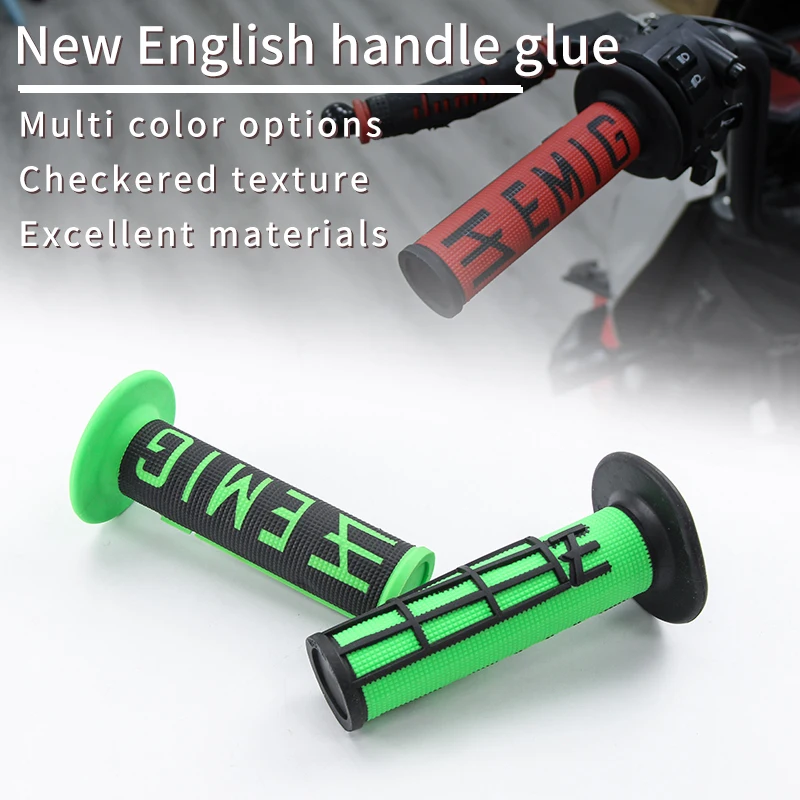 二輪車用ラバージェルハンドルグリップ,ピットバイク用ハンドルバー,モトクロス,ハンドブレーキグリップ,11色,emg,高品質