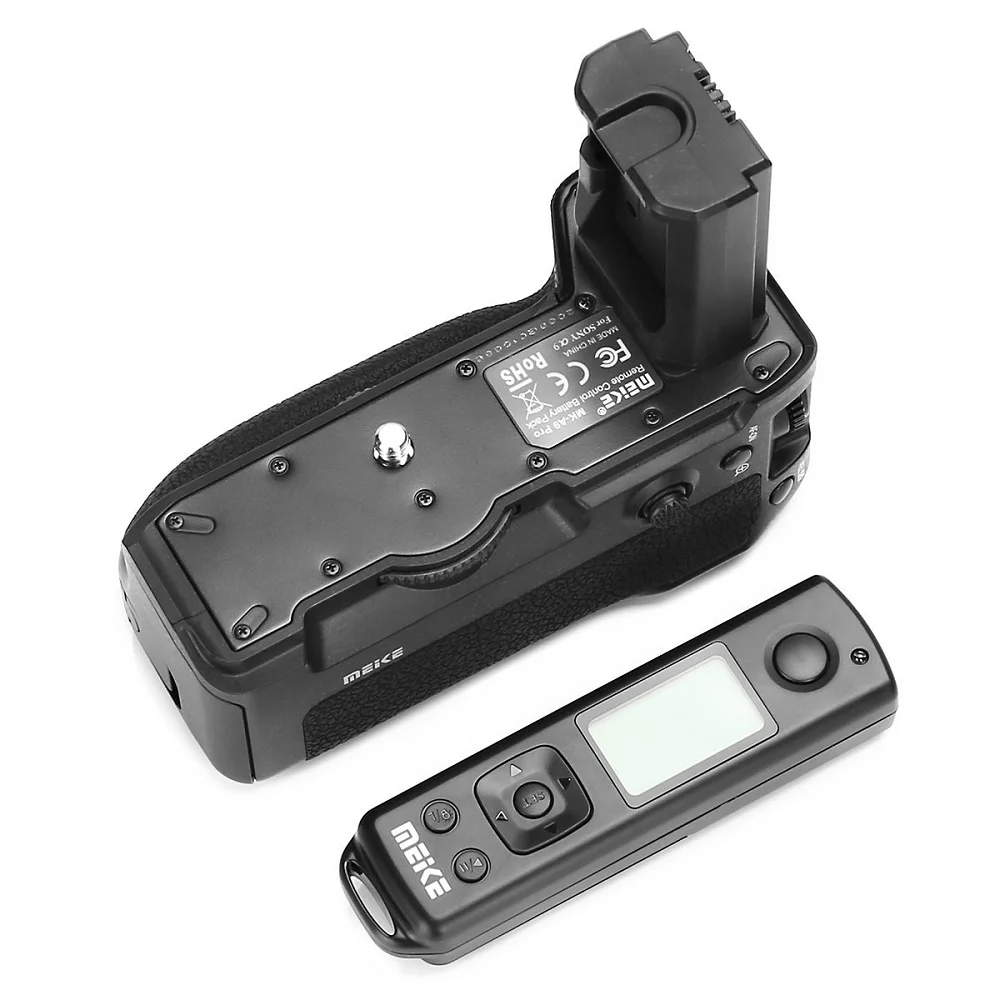 

Meike MK-A9 Pro Vertical Shoot Battery Grip Built-in 2.4GHz Remote Control for Sony A9 A7RIII A7III Camera as VG-C3EM
