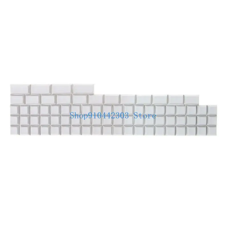 652F 76 Keys PBT Keycap DSA Profile Not Engraving Blank for Key Cover Unique Character for Key Button for Ergodox Mechanical