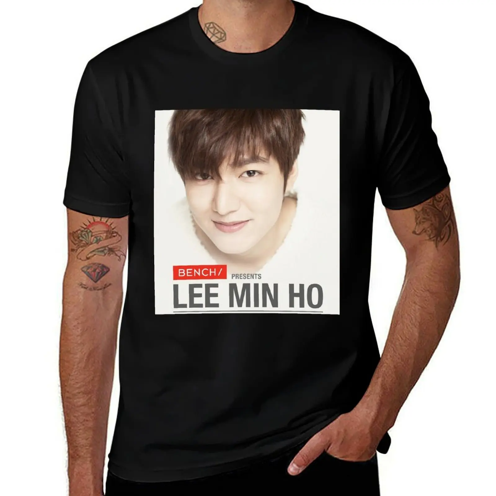 

Lee min ho T-Shirt t shirt man cotton t shirts for man graphic vintage t shirt man plain T-Shirt