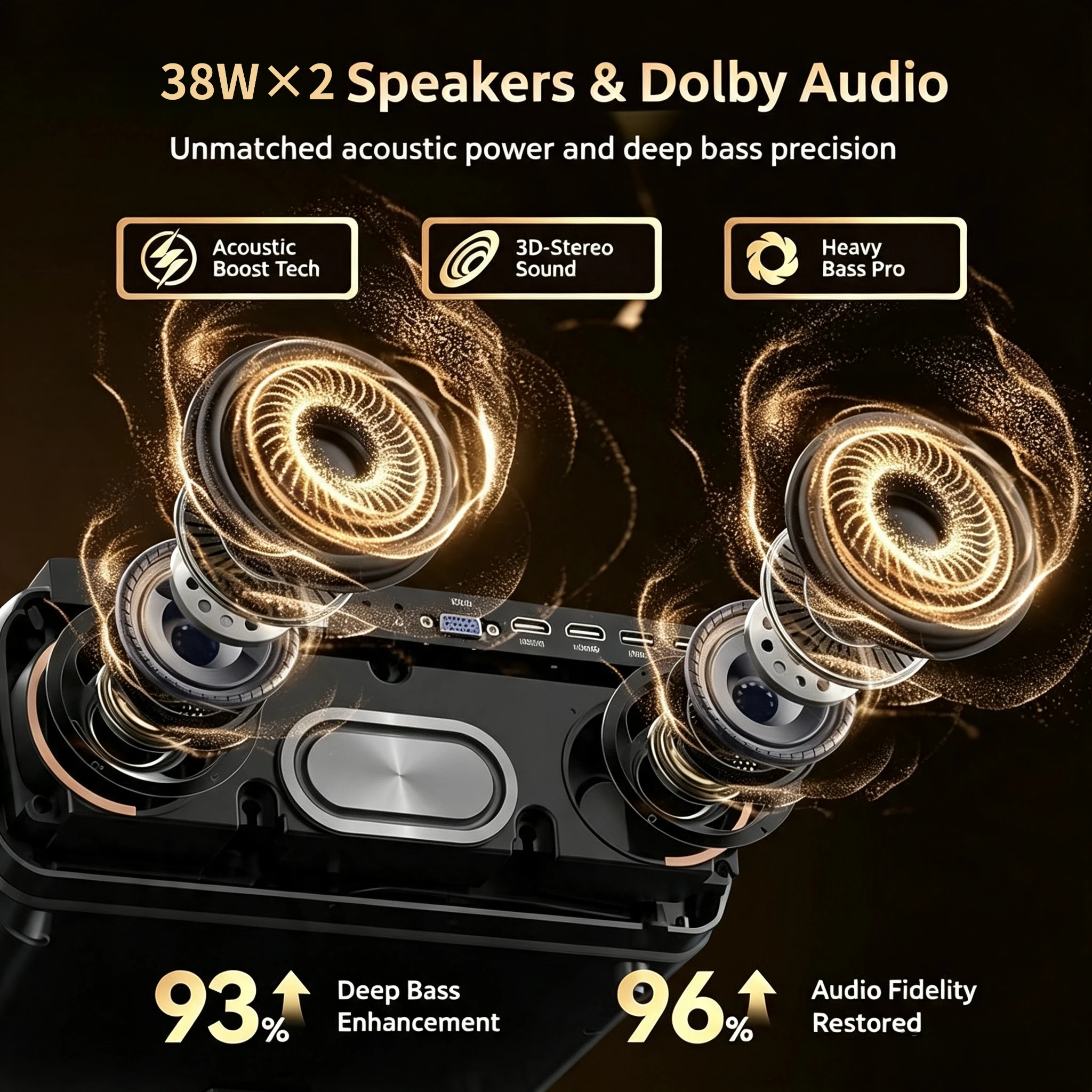 Novo Projetor 4K UHD Inteligen - Home Cinema Karaoke Projector avaliação e preço
