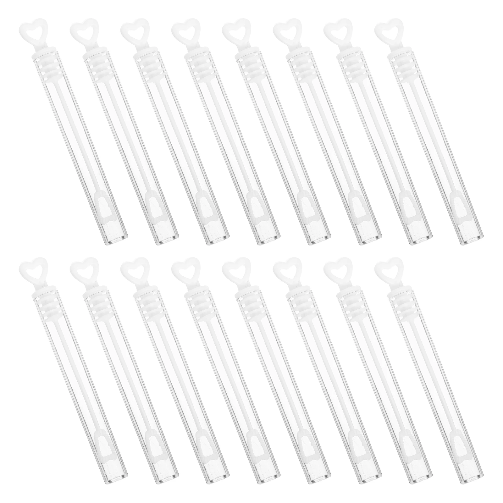 

48pcs Love Heart Tubes Clear Wedding Party Favors Kids Sticks Wands Outdoor Play