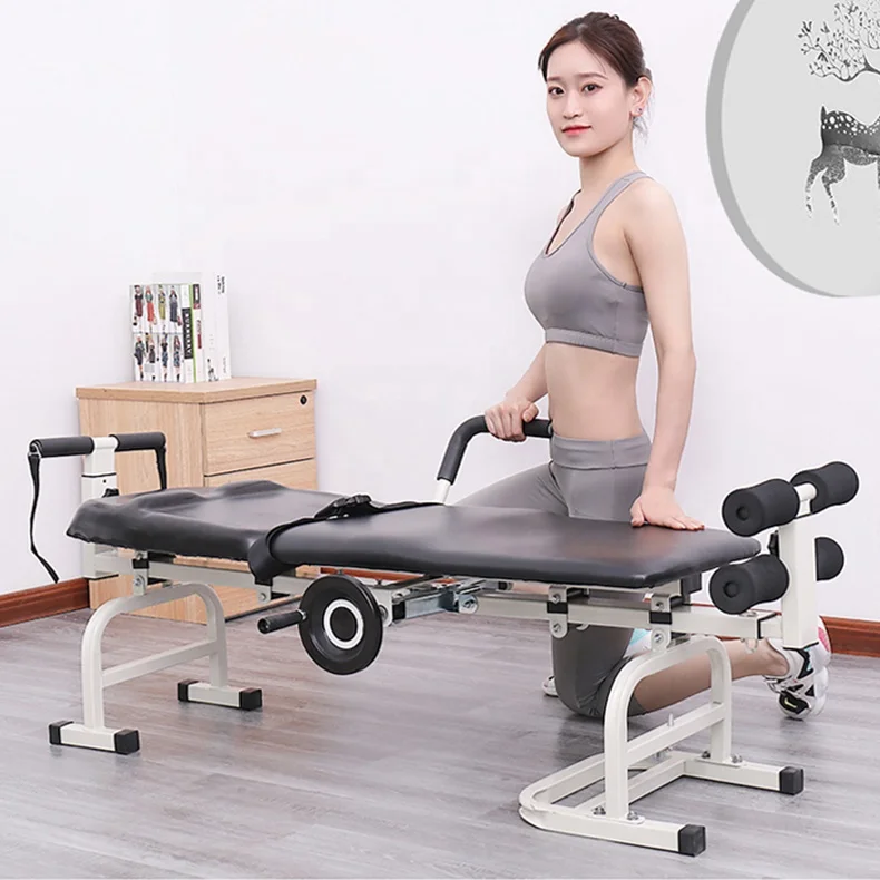 Cervical traction bed and lumber traction table