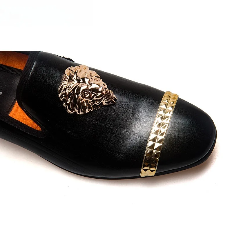 NLSCGZM أحذية أصلية ماركة أحذية رسمية للرجال أحذية بدون كعب للرجال على الطراز البريطاني أحذية بدون كعب للحفلات