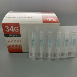 34G Disposable Needle 1.5mm 2.5mm 6mm 8mm 13mm Injection Needle