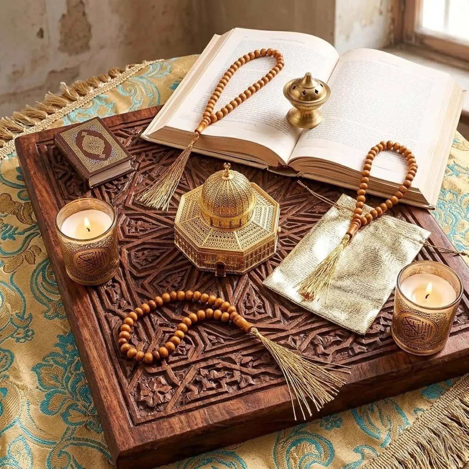12 Sets Wooden Prayer Beads Lightweight Wood Bead Mala Wooden Mala Bracelet Calming Spiritual Jewelry Grounding for Meditation