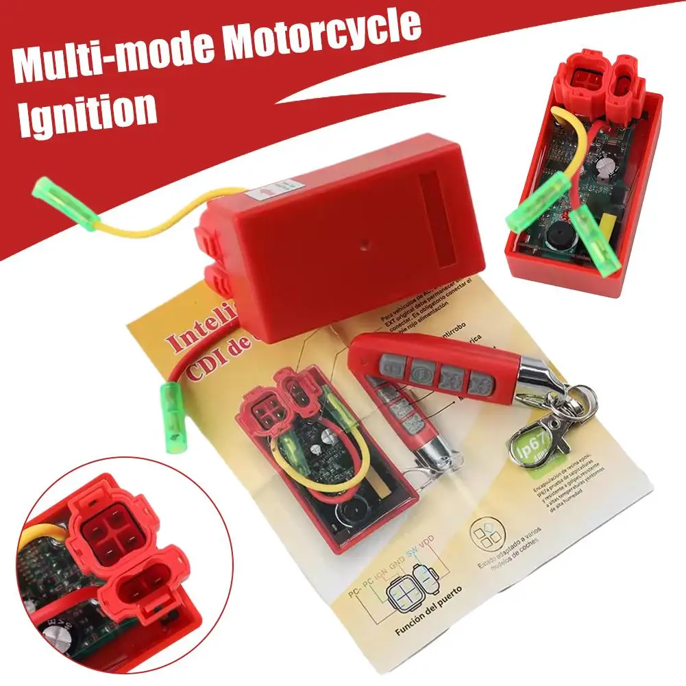 

Для GY6 175 200 250CC 139QMB 152QMI 157QMJ двигатель скутера новый противоугонный контроль ATV картины с дистанционным управлением с гоночным воспламением 6 Pi H6G5