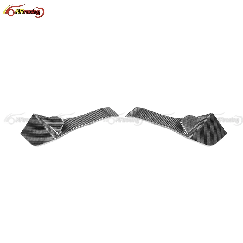 PT Style Dry Carbon Fiber Car Rear Bumper Canards For Ferrari F8 2019-2021