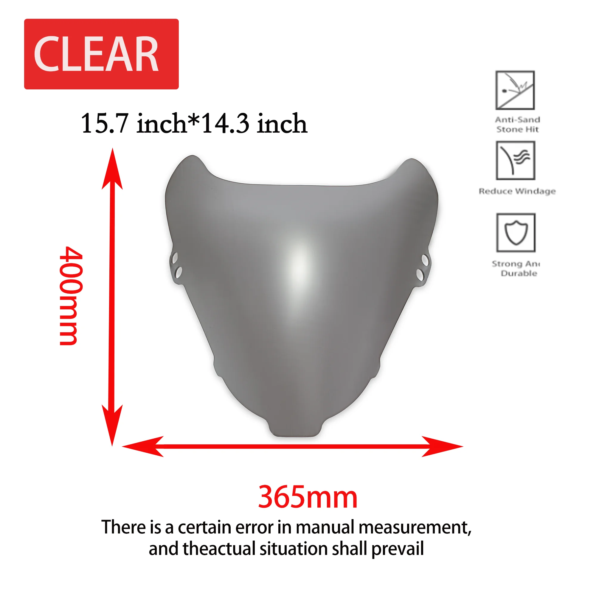 Fit for Suzuki 1993 - 1997 RF400 RF400R GK78A Windshield Windscreen 1994 1995 1996 RF 400 Wind Deflector Shield Screen