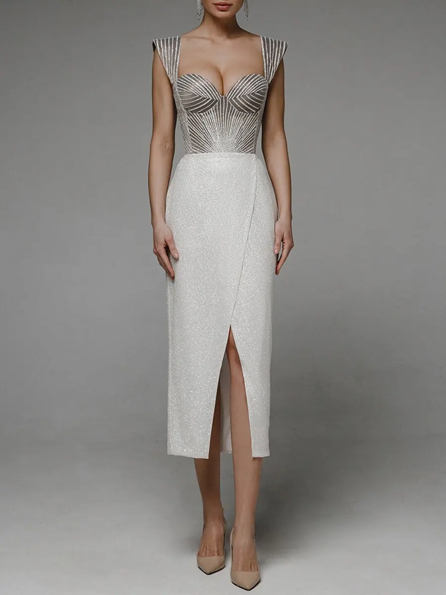 

Сексуальное платье на бедрах с открытой спиной и вышивкой на подтяжках, осень-зима 2021, новая мода, длинное уличное платье