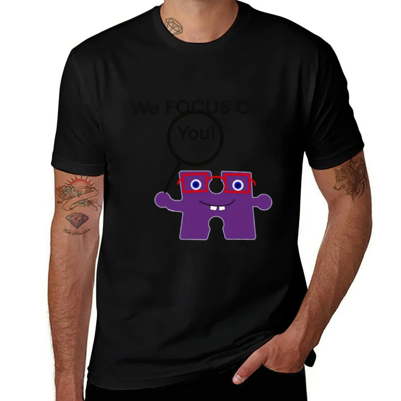 Freddy Focus T-Shirt Classic Crew Neck Cotton T-Shirt