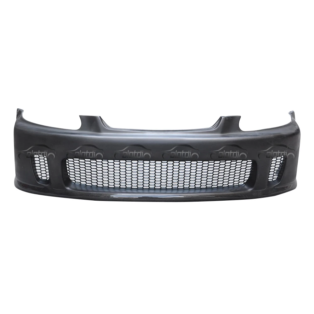 N1 Style 1996-1998 FRP Front Bumper Carbon Fiber Lip Spoiler Body Kit for Honda Civic EG EK Type R Auto Tuning