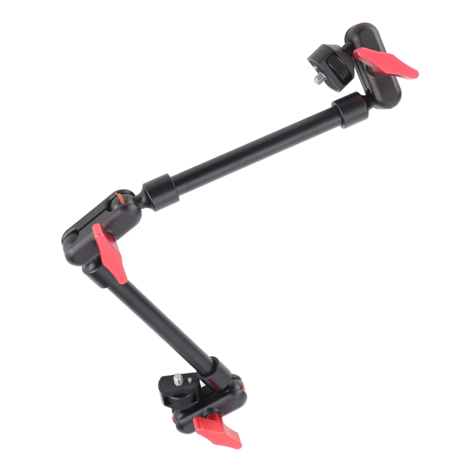 Articulating Arm 22 Inch 1/4in Screw Double Ball Head Multi Angle Adjustable Extension Rod for Phone Camera Double Ballhead Arm