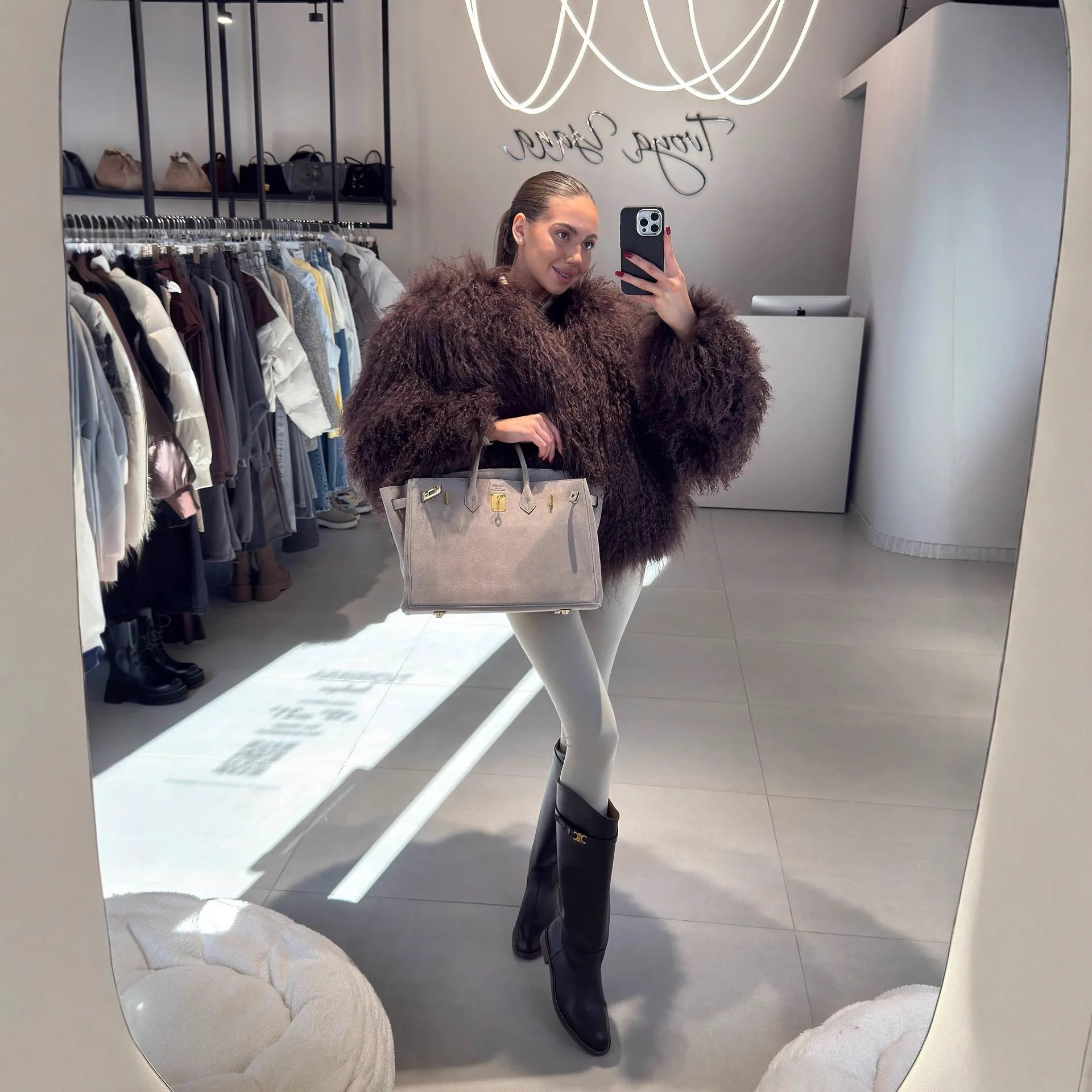Winter Fashion Women Fux Fur C - Street Fashion Shanghai 评论和价格