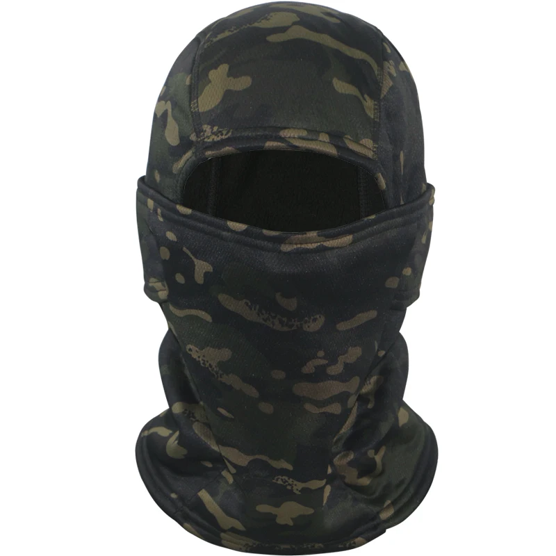 Fleece Thermal Tactical Camouflage Balaclava Full Face Masks Winter Warm Windproof Cycling Hiking Skiing Camo Scarf Mask Hats