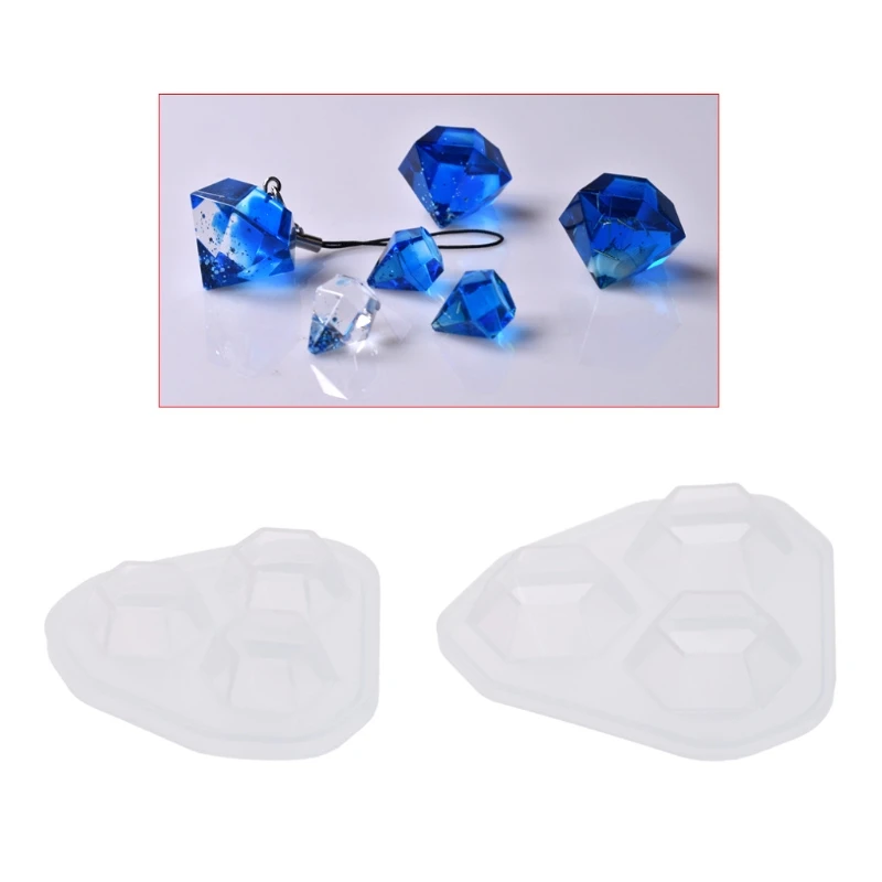 Crystal Epoxy Resin Mold Earrings Pendants Casting Silicone Mould DIY Crafts Jewelry Making Tools High Quality