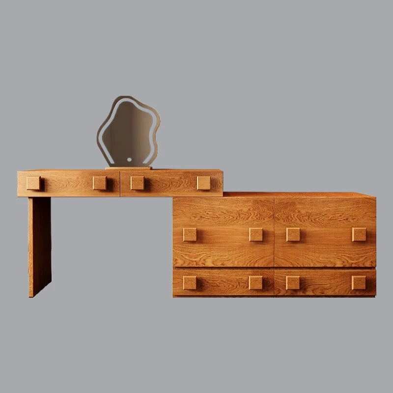 A sale retro solid wood dresser integrated bedroom small apartment, corner dressing table