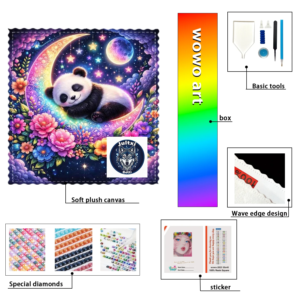 

【Betti_ Diamond Art】Pequeño animal perfecto Crystal AB Rhinestone FD Rhinestone Perfect Resin Diamond