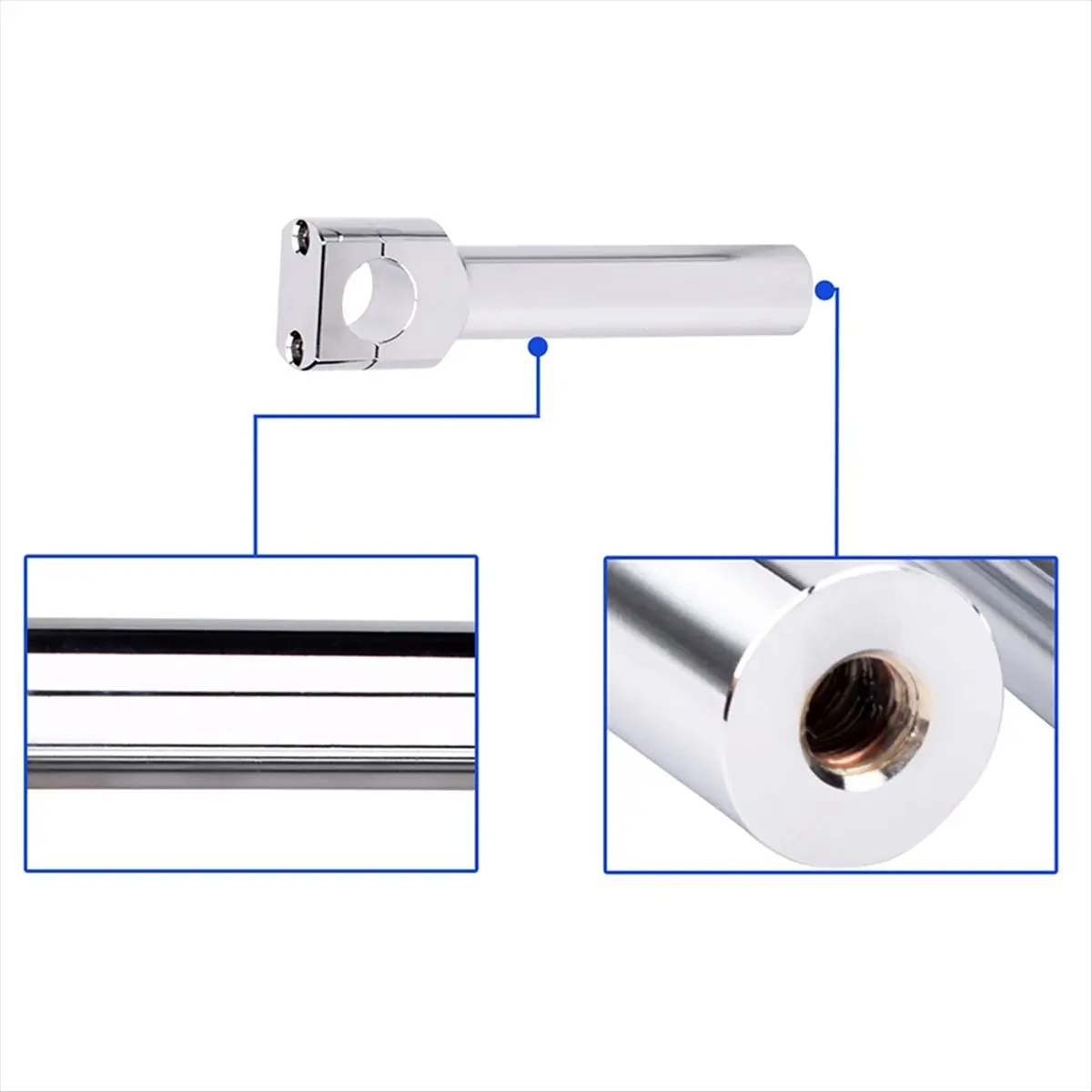 Compatible Universal 1inch 25MM Motorcycle HandleBar Bar Risers Bars Mount Clamp Adaptor for