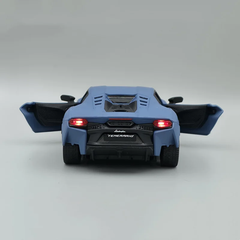 Lamborghini Temerario – modèle de voiture en alliage, son et lumière, jouet à collectionner pour enfants, cadeau d'anniversaire, 1:32