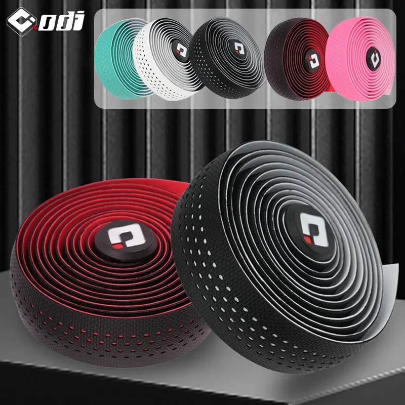 

ODI Road Bike Handlebar Tape Anti-Slip Bicycle Damping Wrap Belt with Bar End Plugs Fishing Rod Handle Tape Cork Cycling Parts