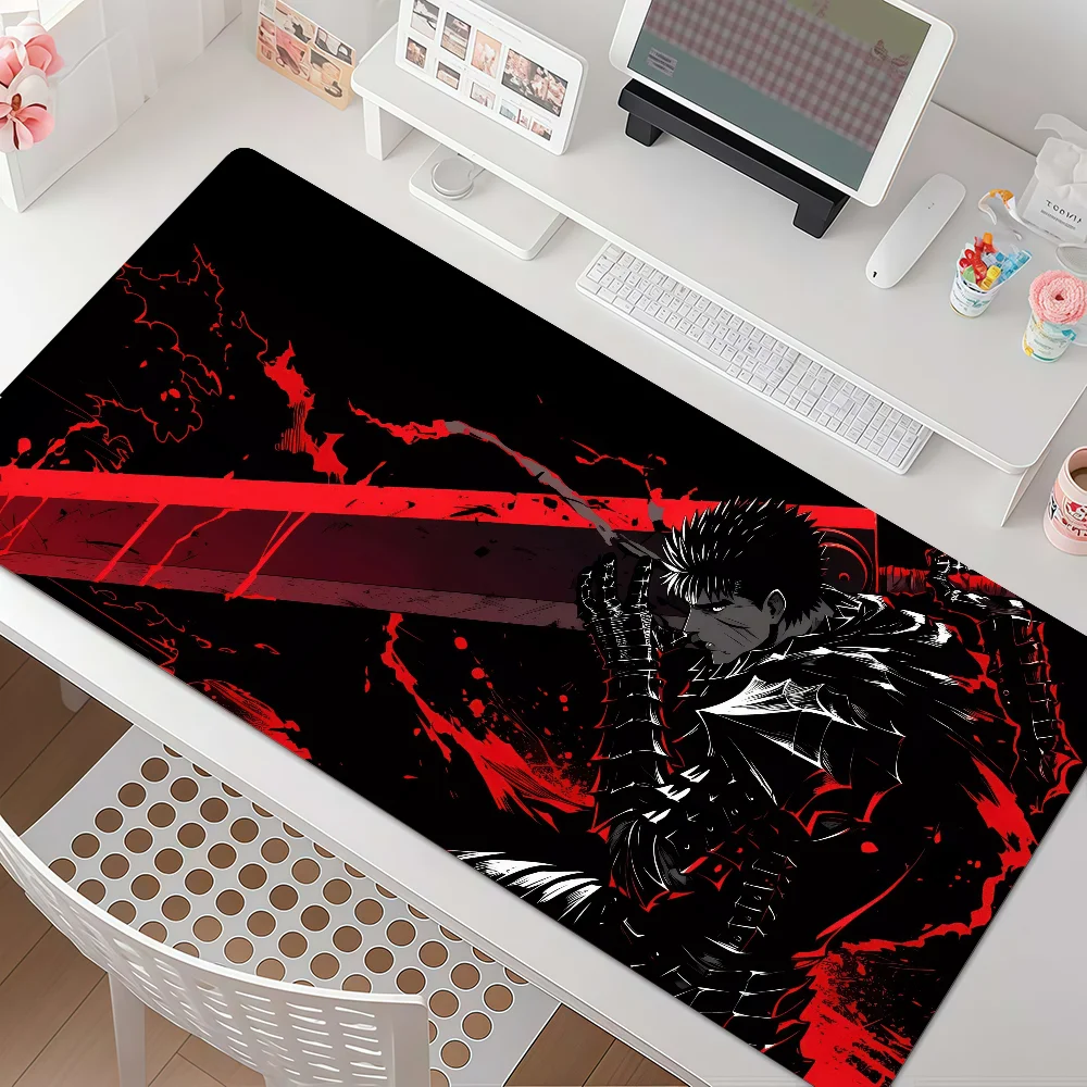 Tapis de souris rétro classique B-berserk, antidérapant, bord en caoutchouc, épaissi, pour ordinateur portable, tapis de bureau pour jeux