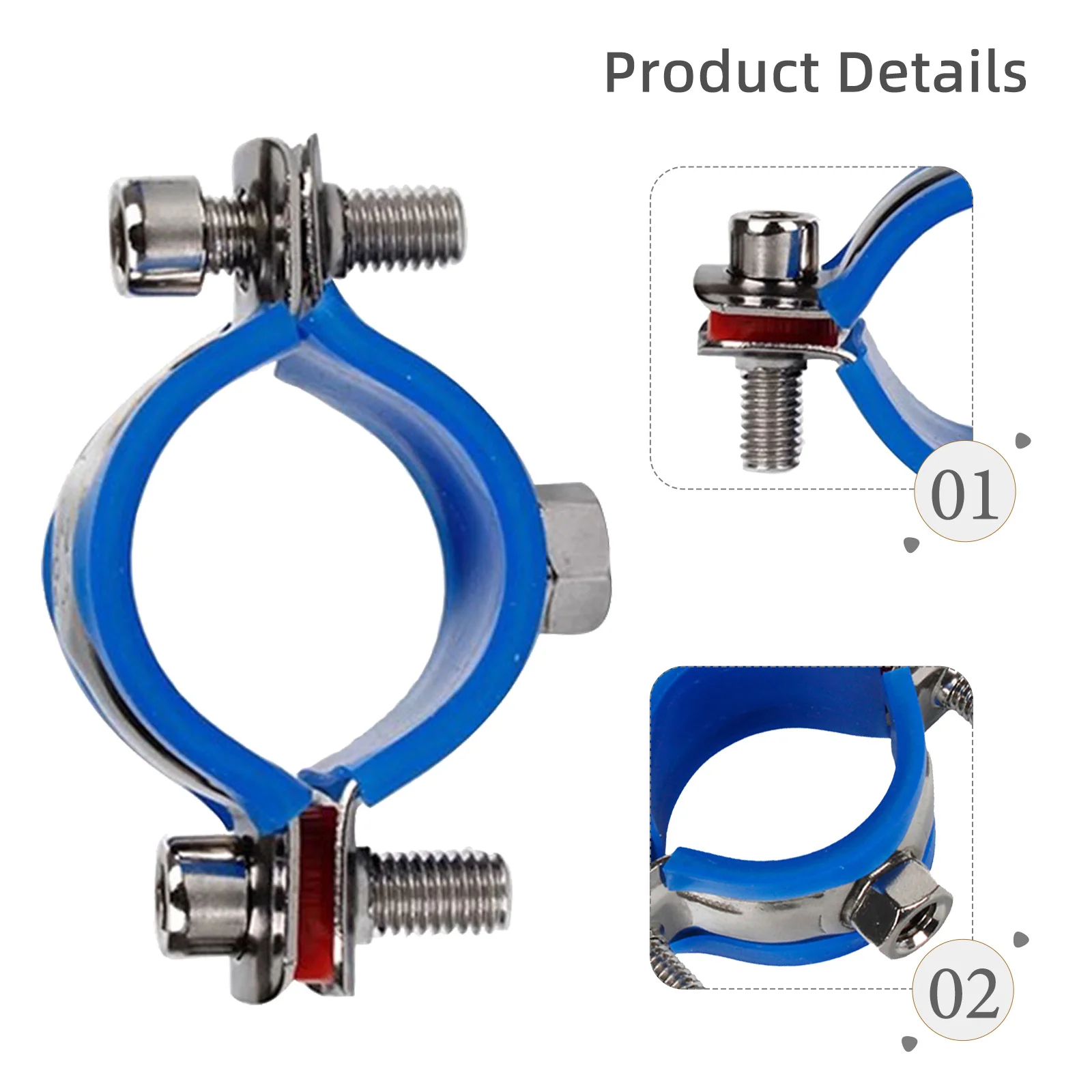 

2Pcs Office Chair Saver Clamp Fix Sinking Adjustable Stop Sinking Tool for Office Chair Repair Replacement Clamp