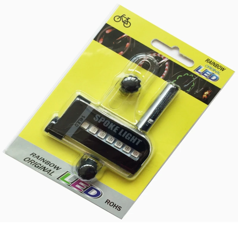 14 RGB LED Bike Wheel Spoke Light Bicycle Warning Lights Waterproof LED Neon Bike Tyre Light Bicycle Rim Decor