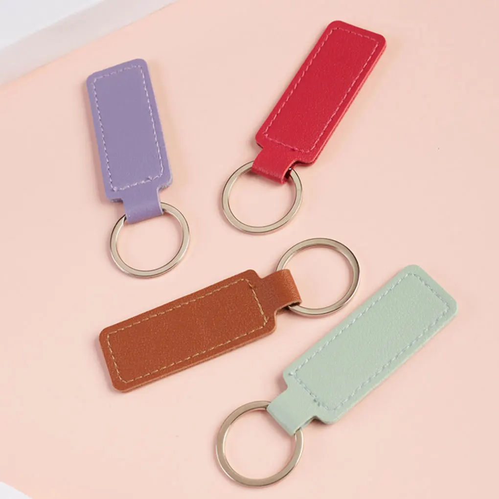 1pc Leather Key Chain With Variety Of Colors Fashion Key Ring Gifts Key Organization Easy To Keys Motorcycle Keychain