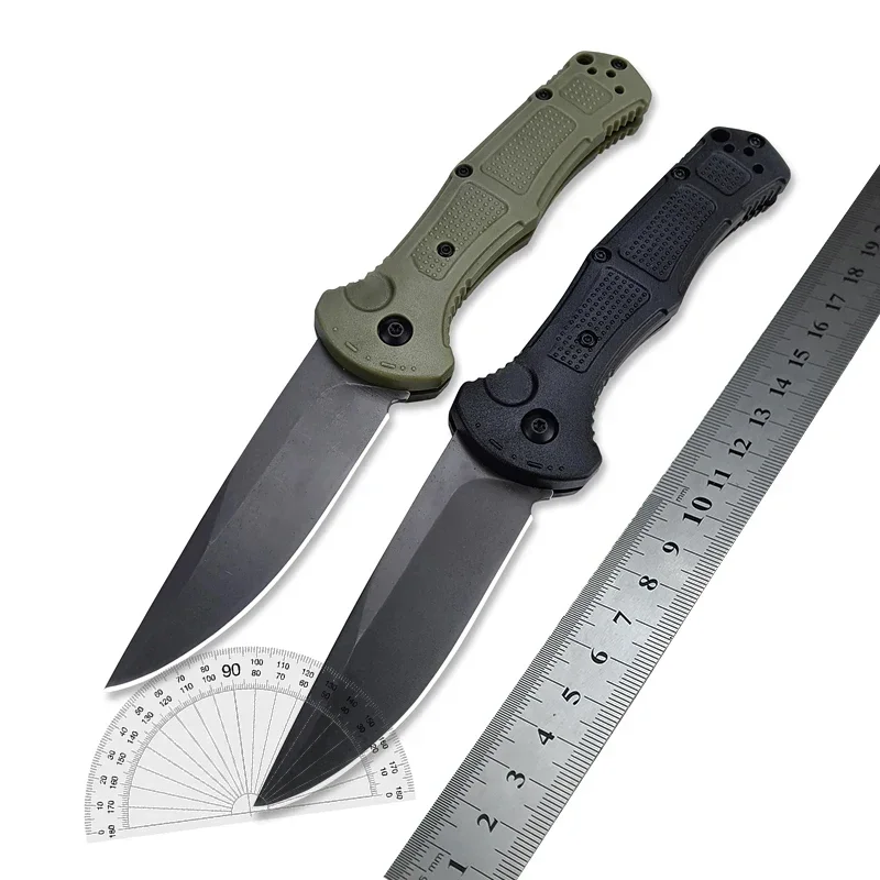 BM 9070 Claymore Folding Knife D2 Drop Point Blade Self-defense EDC Multitool Camping Knife Outdoor Survival Pocket Knives