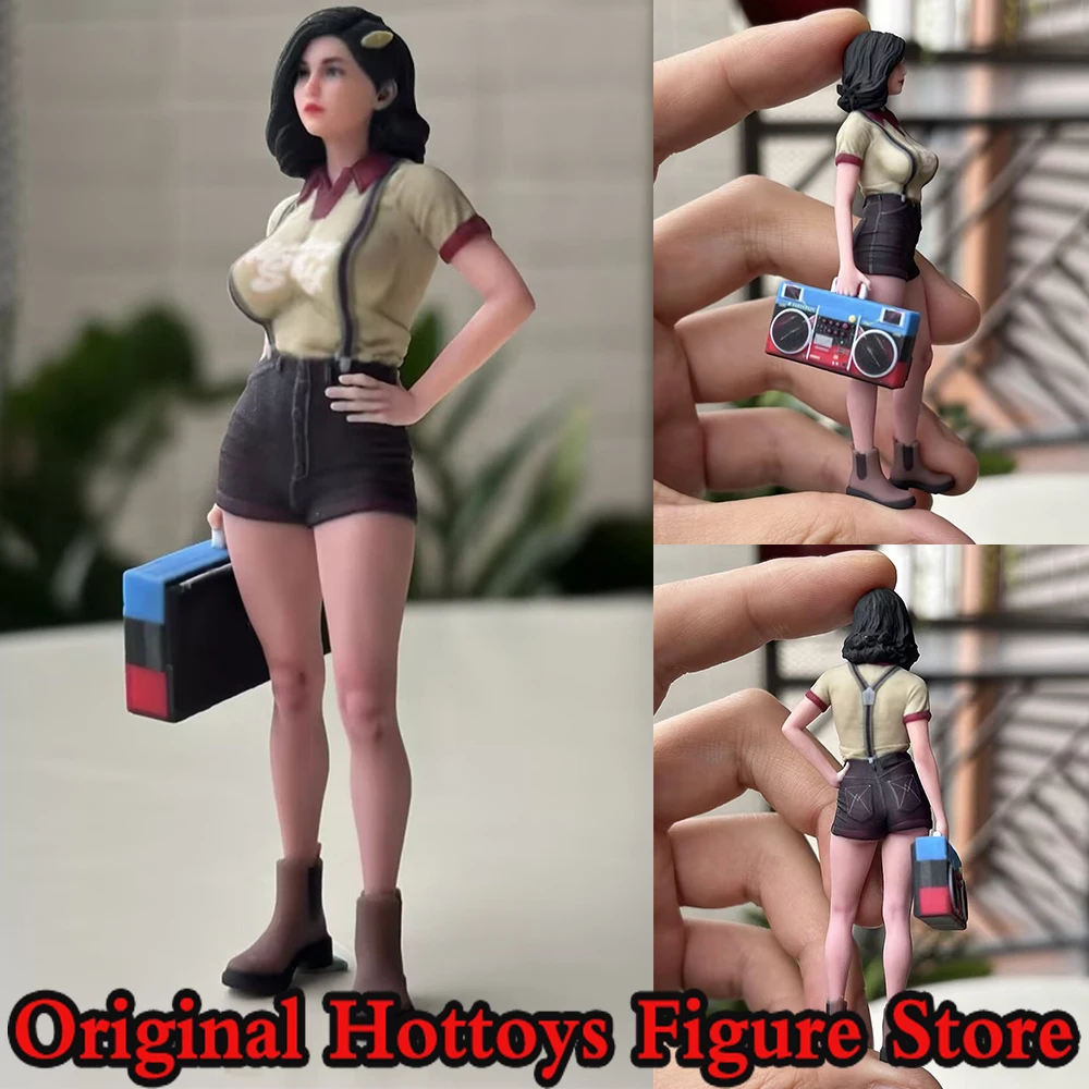

In Stock 1/18 Scale Female Soldier Short Hair Cute Girl Mini Realistic Sculpture Full Set About 9.1cm Action Figure Doll Gifts