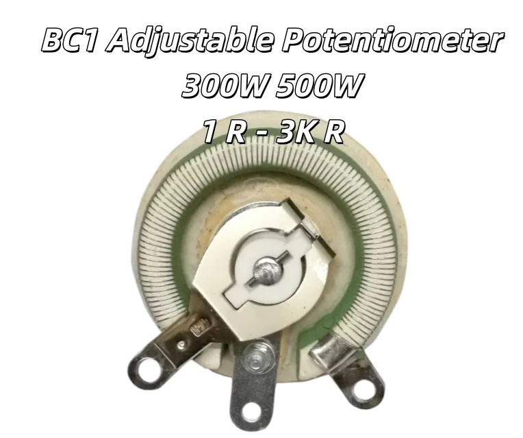 1PCS BC1 300W 500W 1 R - 3K ohm Circular Disk Resistor  Adjustable Potentiometer Wirewound Ceramic Disk Resistor