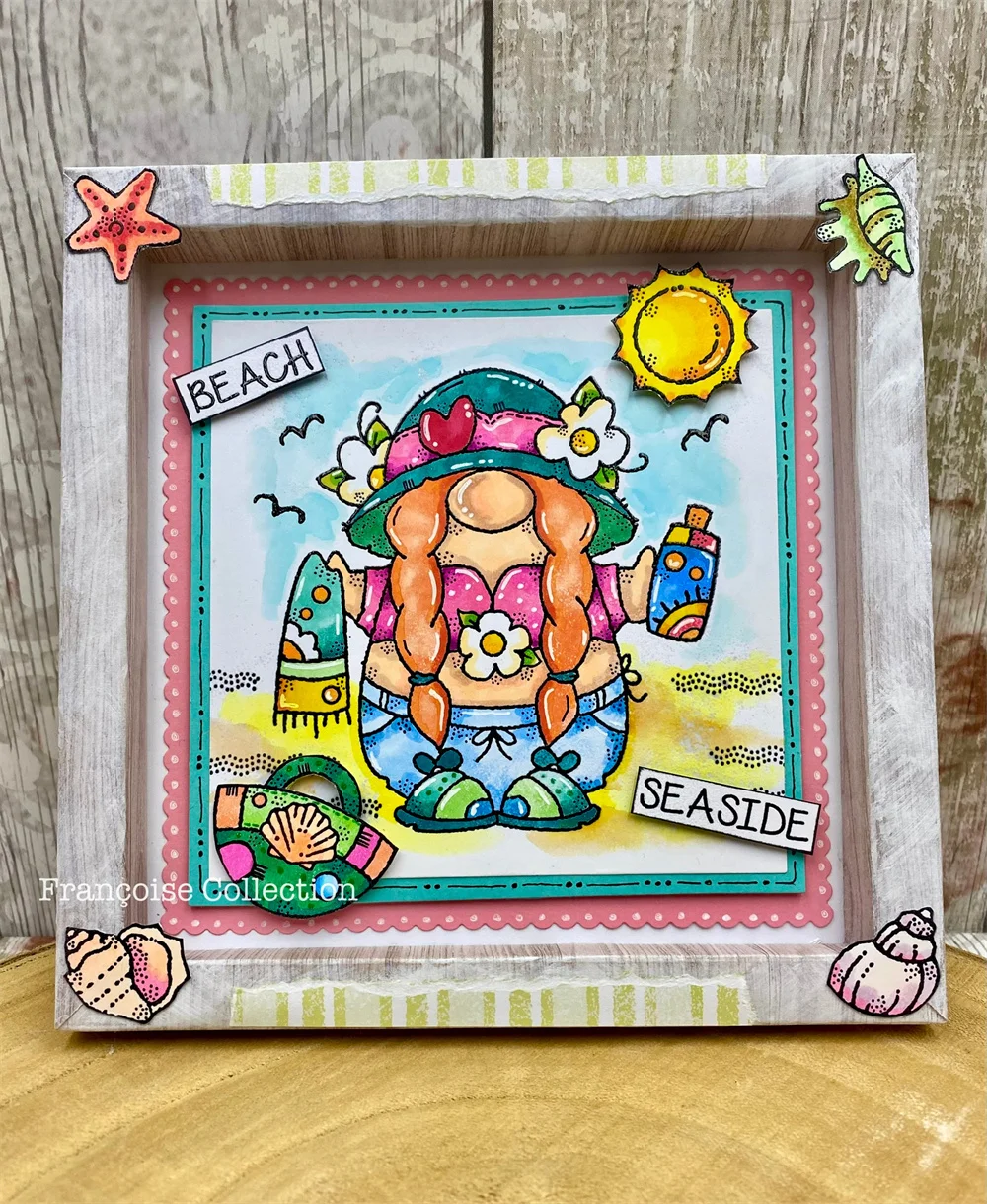 Sellos de elfo, sellos de ángel, decoración para diario de recortes, tarjeta de papel en relieve, plantilla para manualidades de álbum, novedades de