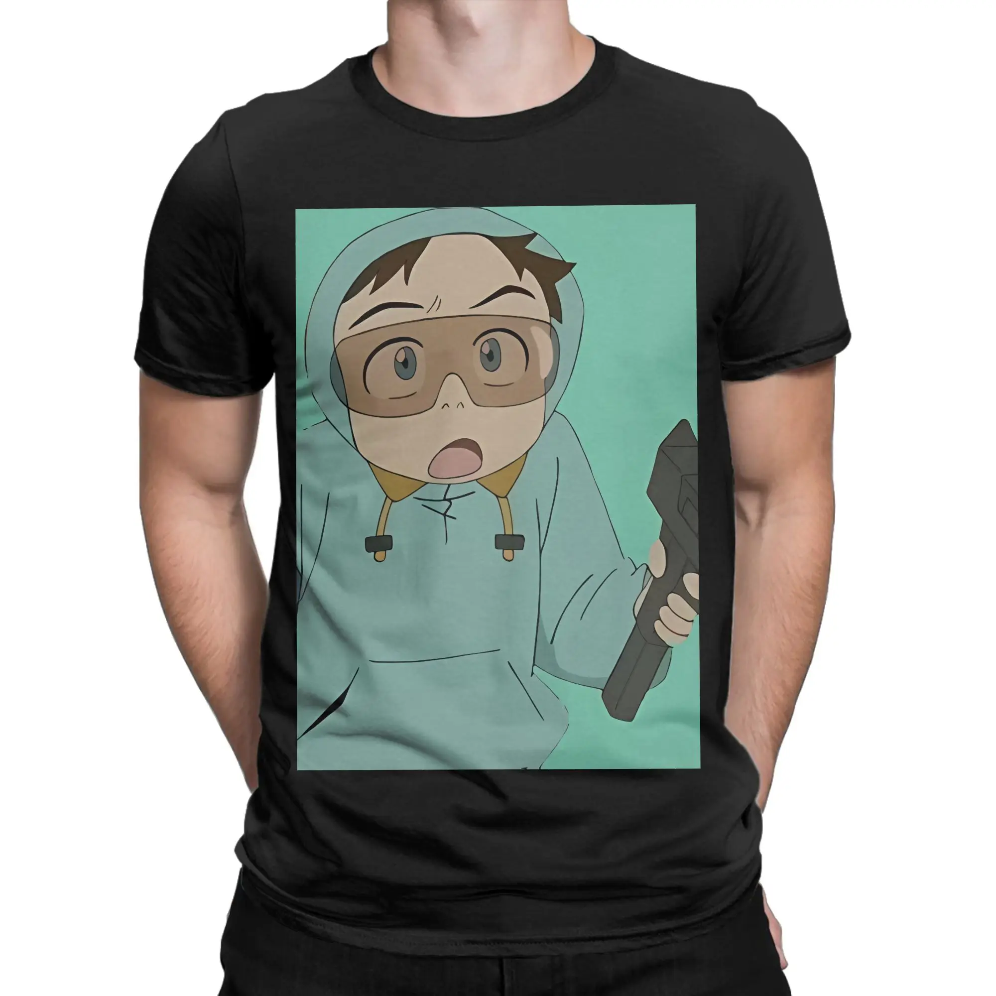 Naota Nandaba de FLCL Fooly Cooly, camiseta 100% de algodón, camisetas FLCL para hombres