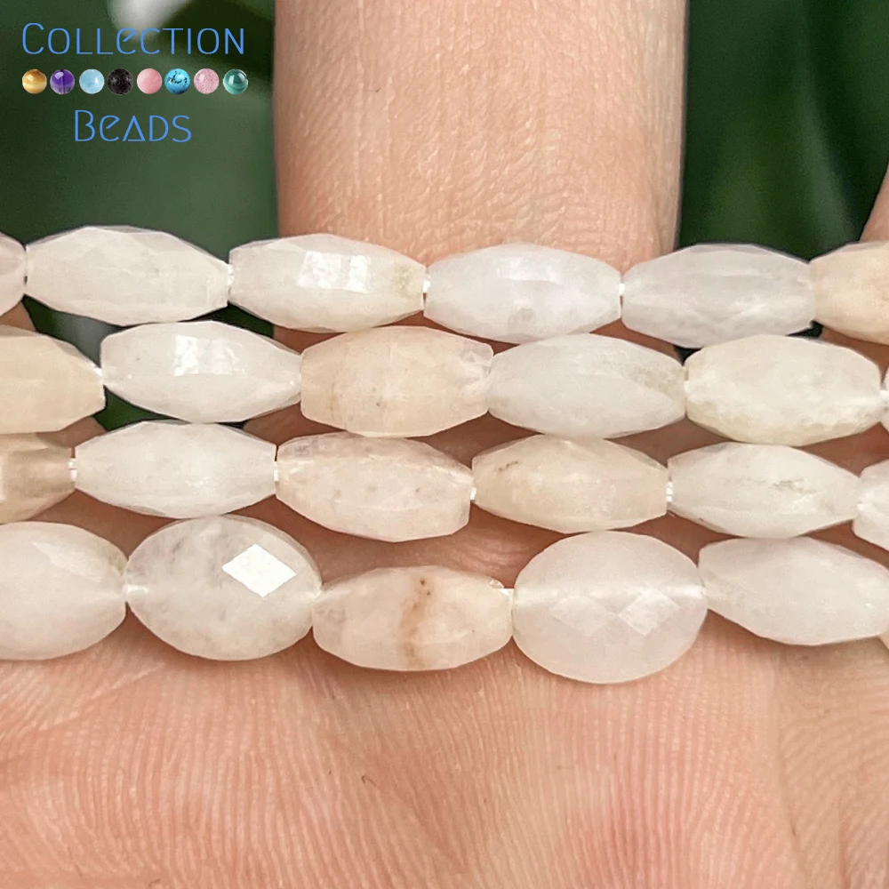 23pcs 6x8mm Natural Pink Aventurine Faceted Ellipse Loose Spacer Beads for Jewelry Making DIY Bracelet Necklace Accessories