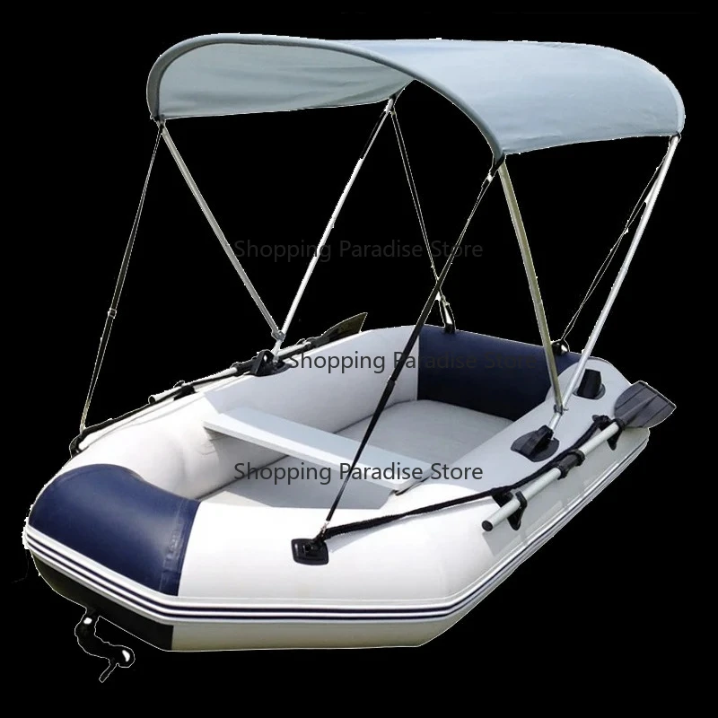 

2021 Foldable Strengthened 9.85 feet Marine Grade Inflatable Boat with 2 fishing base