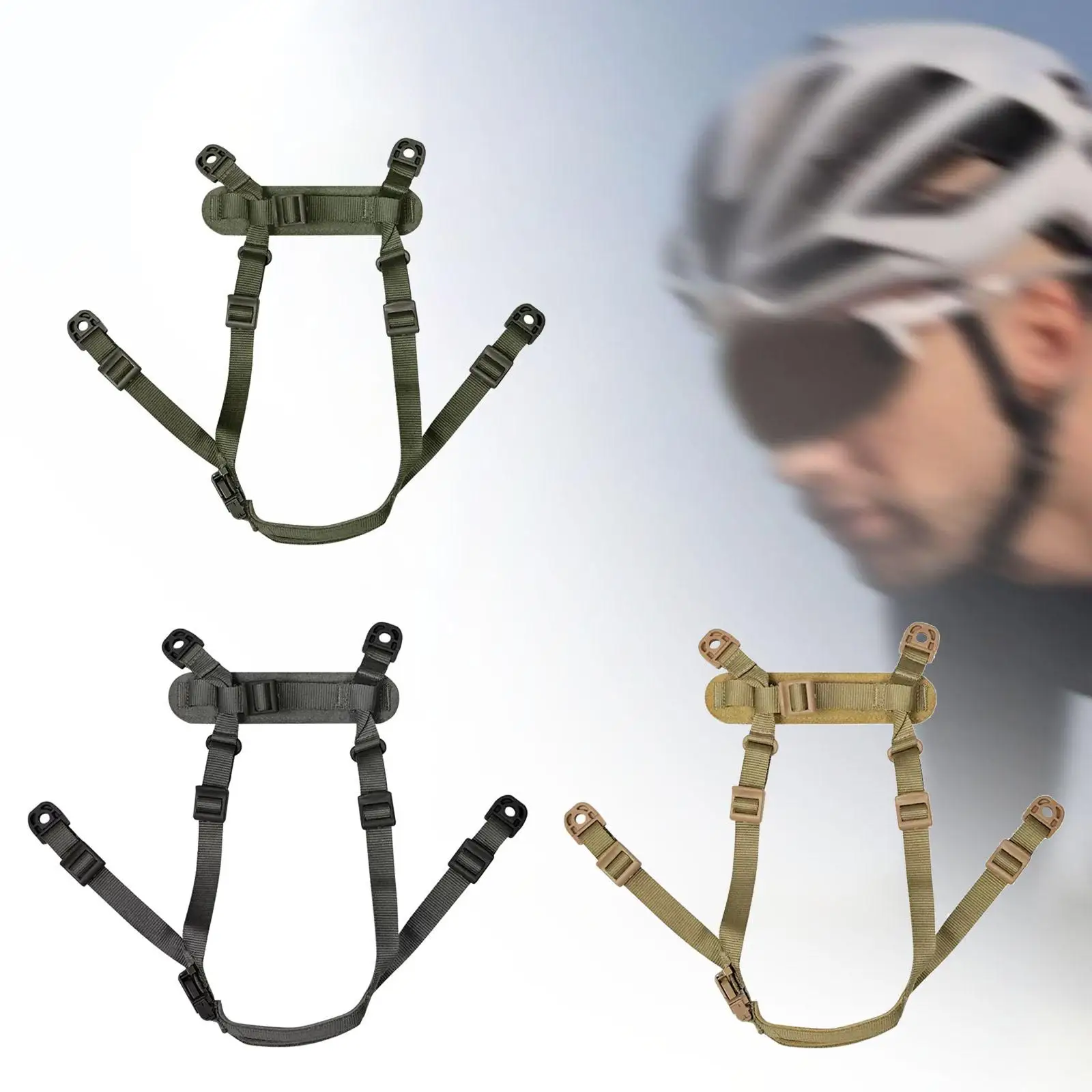 Helmet Chin Strap Comfortable Adjustable with Fixing Screws for M88