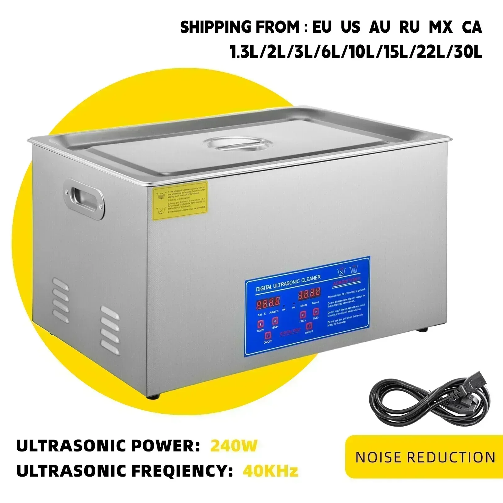 SIHAO 1.3L 2L 3L 6L 10L 15L 22L 30L Ultrasone Reiniger Lave-Dishes Draagbare Wasmachine Vaatwasser Echografie Huishoudelijke apparaten