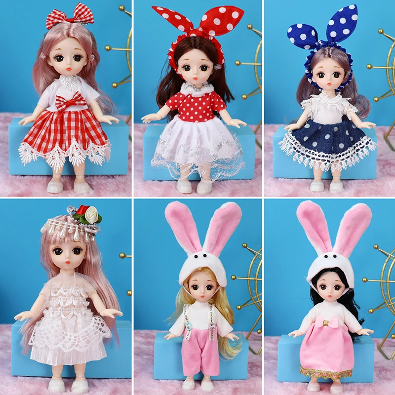 

Комплект одежды для куклы 16-17 см Ob11, модный костюм для куклы 1/8 Bjd, платье-юбка, 6 дюймов, милая одежда, женская одежда, Кукольный Домик