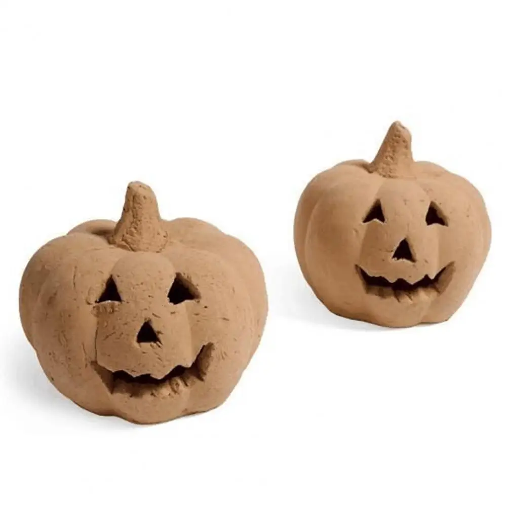 

Gas Fireplace Vent Decoration Heat-resistant Resin Pumpkin Safe Spooky Halloween Pumpkin Prop High Temperature for Flame