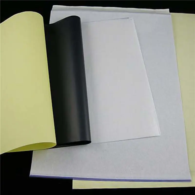 AA19 200Pcs Tattoo Transfer Paper A4 Size Tattoo Paper Thermal Stencil Carbon Copier Paper Auxiliary Tattoo Transfer Paste