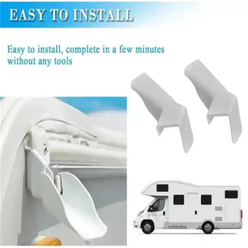 

2pcs RV Roof Water Channel RV Gutter Spouts Mini Gutters for Gazebo RV Roof Drip Edge Gutter Extender Guides Rainwater Away