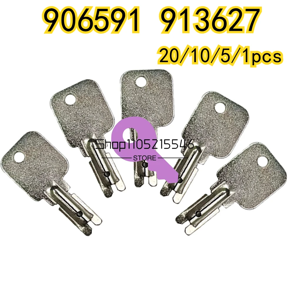 

20/10/5/1 шт. ключи зажигания 906591 913627 для вилочного погрузчика Mitsubishi Clark