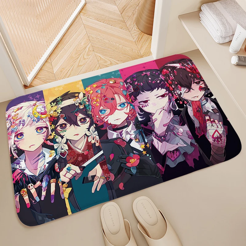 Anime Carpets for Living Room A-Bungo Stray Dogs Foot Mat Bathmat Outdoor Entrance Doormat Washable Non-slip Kitchen Rug