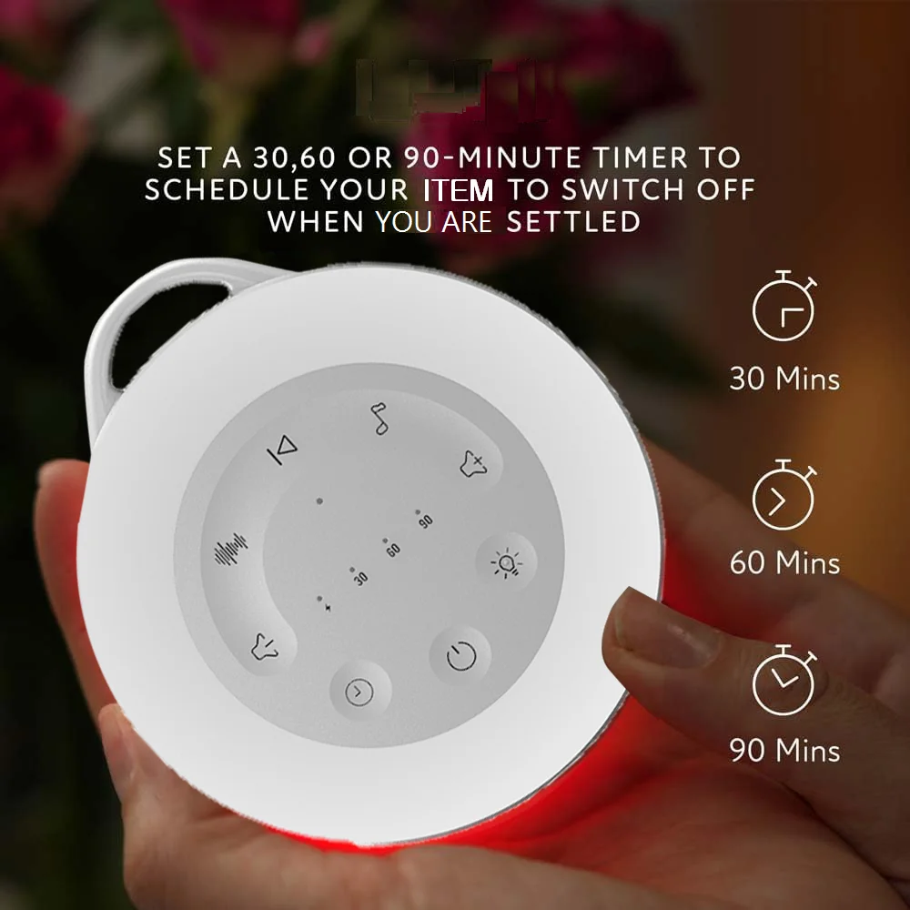 New White Noise Machine with RGB Night Light Timed Shutdown Sleep Sound Machine For Sleeping Relaxation For Baby Adult Office